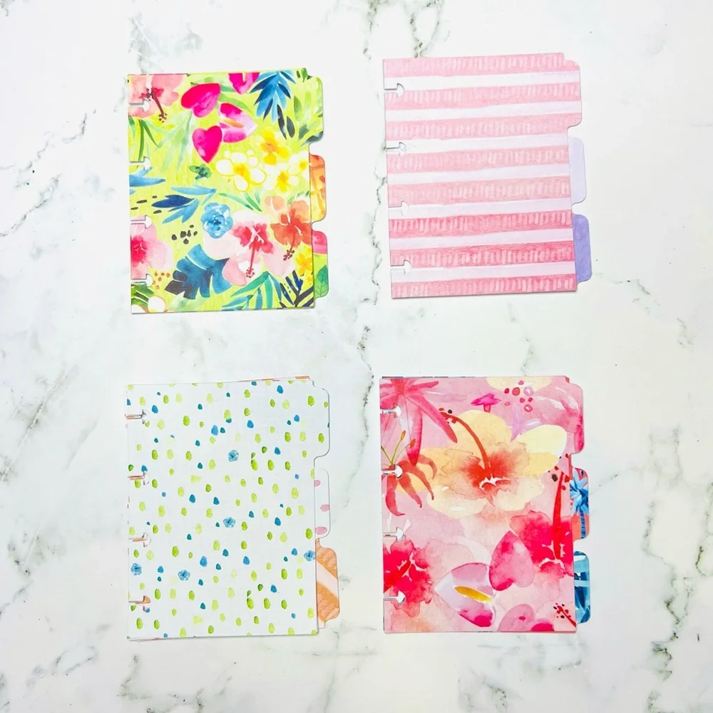 Planner micro size tropical floral 12 months plants lover stickers